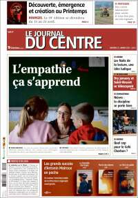 Portada de Le Journal du Centre (Francia)