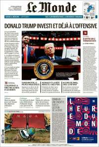 Portada de Le Monde (France)