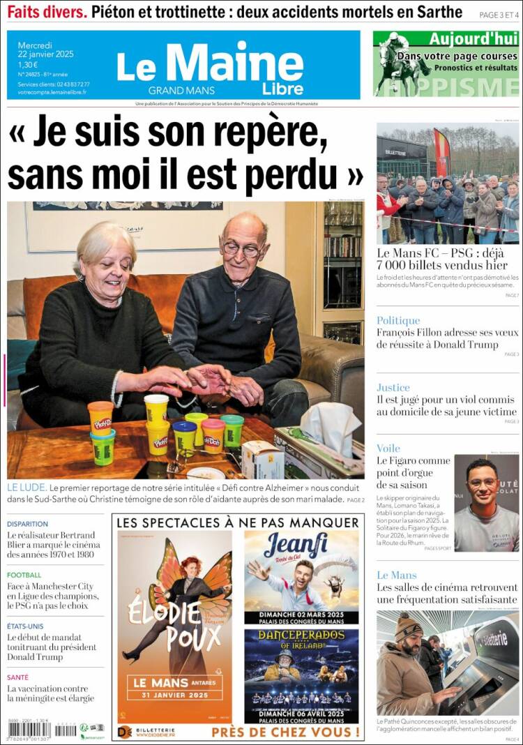 Portada de Le Maine Libre (Francia)