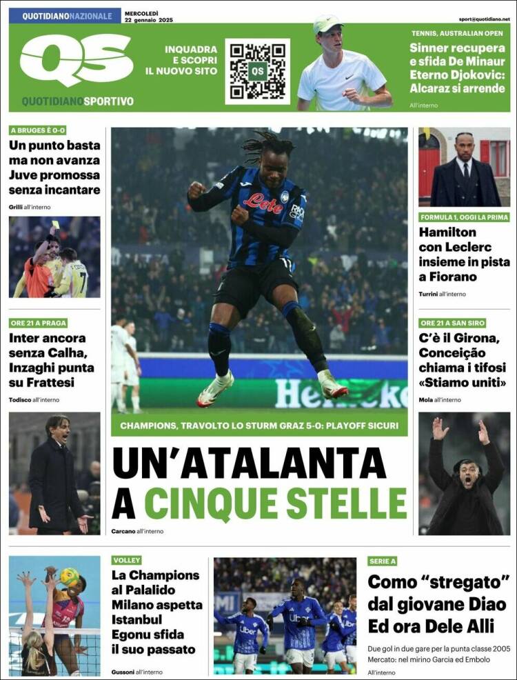 Portada de Quotidiano Sportivo (Italy)