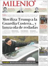 Portada de Milenio de Monterrey (México)