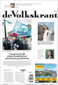 Portada de De Volkskrant (Países Bajos)