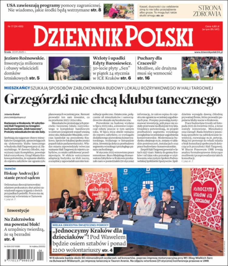 Portada de Dziennik (Polonia)