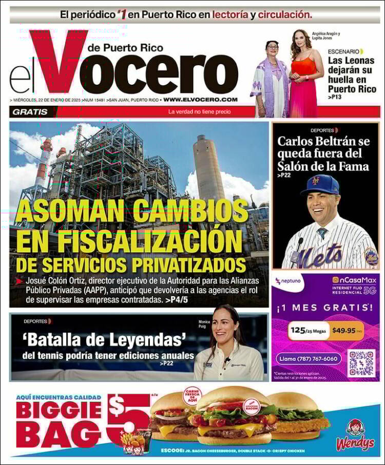 Portada de Vocero (Puerto Rico)