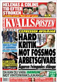 Portada de Kvällsposten (Suecia)