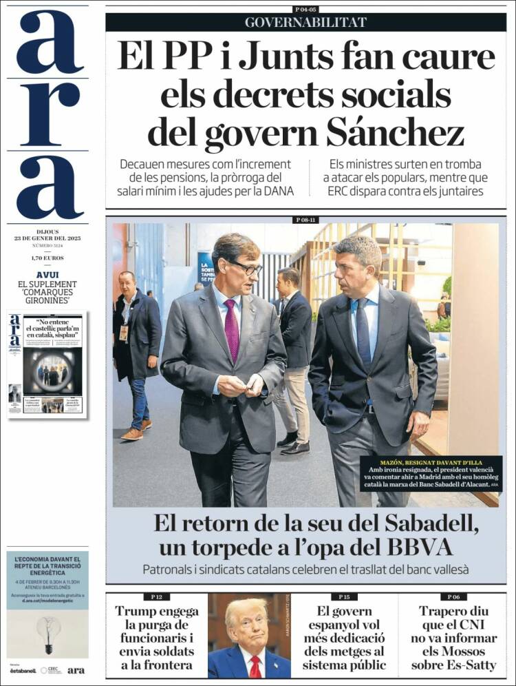 Portada de Ara (España)