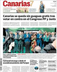 Portada de Canarias 7 (España)