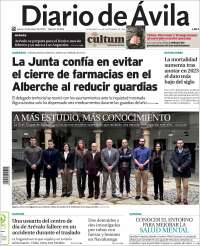 Portada de Diario de Ávila (España)