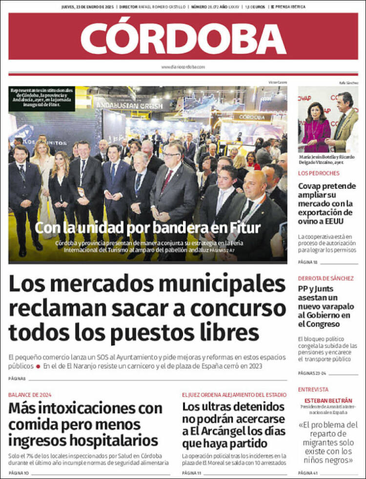 Portada de Diario de Córdoba (España)