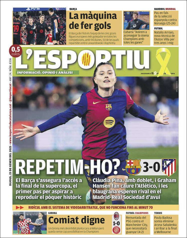 Portada de L'Esportiu (España)