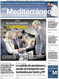 Portada de El Periódico Mediterraneo (España)