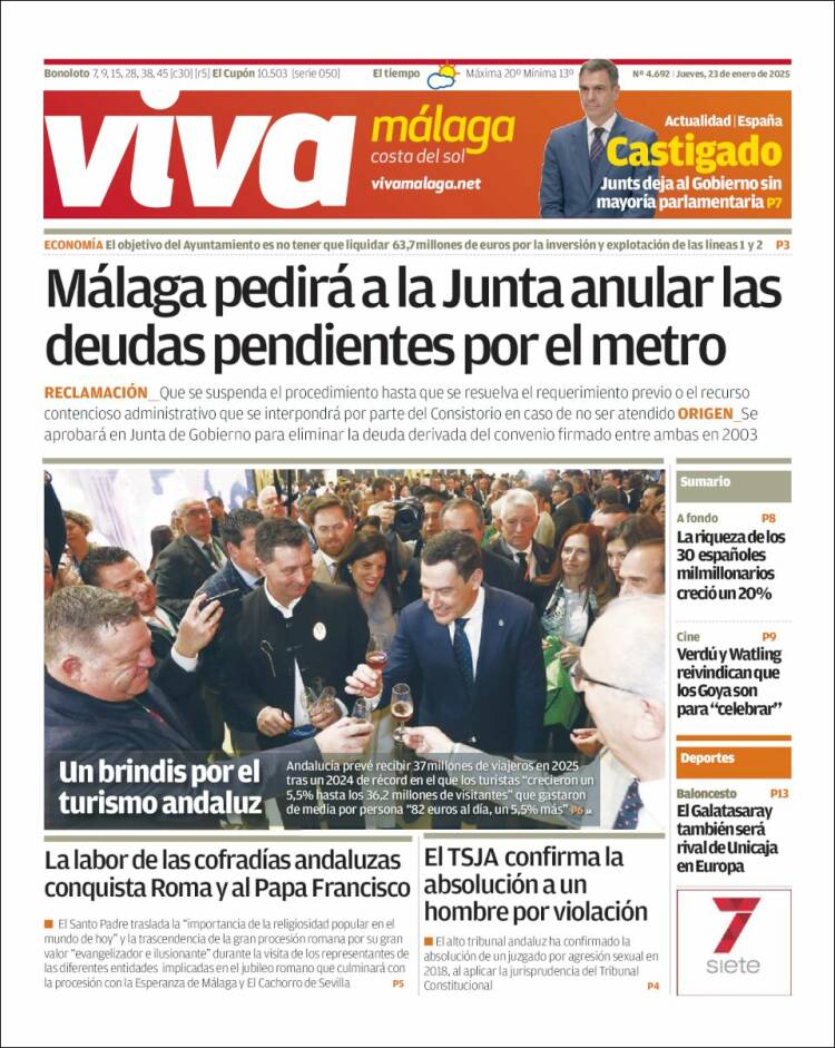 Portada de Viva Málaga (España)