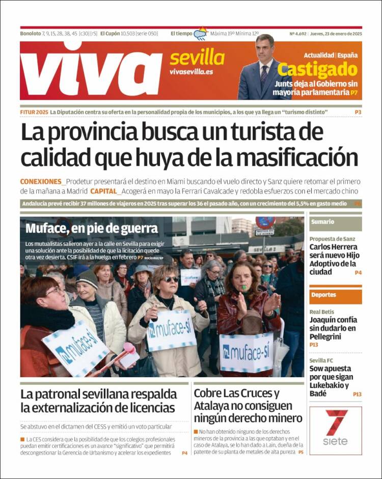 Portada de Viva Sevilla (España)