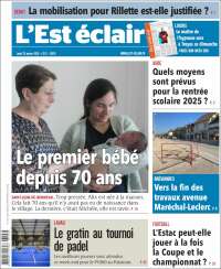 Portada de L'Est Eclair (Francia)