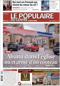 Portada de Le Populaire du Centre (Francia)