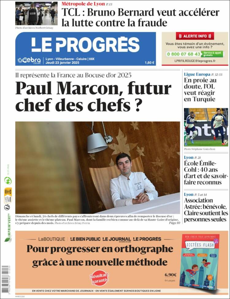 Portada de Progres de Fecamp (Francia)