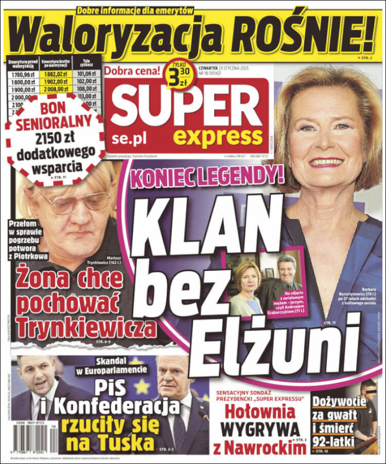 Portada de Super Express (Polonia)
