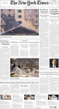 Portada de New York Times (USA)