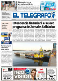 Portada de El Telégrafo (Uruguay)