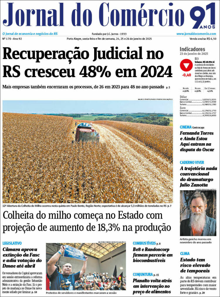 Portada de Jornal do Comércio (Brasil)