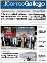 Portada de El Correo Gallego (España)