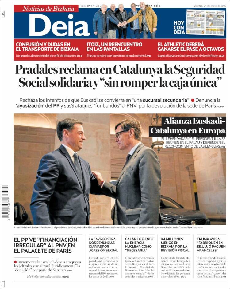 Portada de Deia (España)