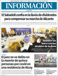 Portada de Diario Información (España)