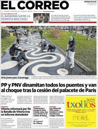 Portada de El Correo - Álava (España)