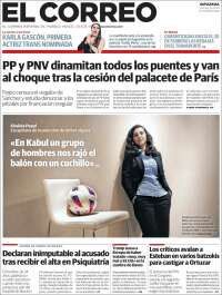 Portada de El Correo - Guipuzcoa (España)