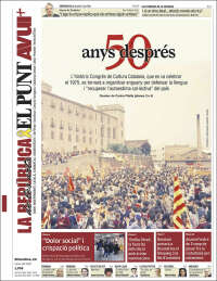 Portada de El Punt Avui (España)