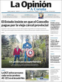 Portada de La Opinión de A Coruña (España)