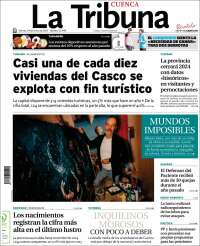 Portada de La Tribuna de Cuenca (España)