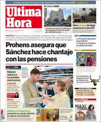 Portada de Última Hora (España)