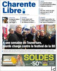 Portada de Charente Libre (Francia)