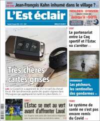 Portada de L'Est Eclair (Francia)