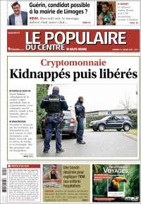 Portada de Le Populaire du Centre (Francia)