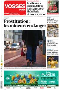 Portada de Vosges Matin (Francia)