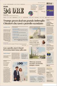 Portada de Il Sole 24 ORE (Italia)