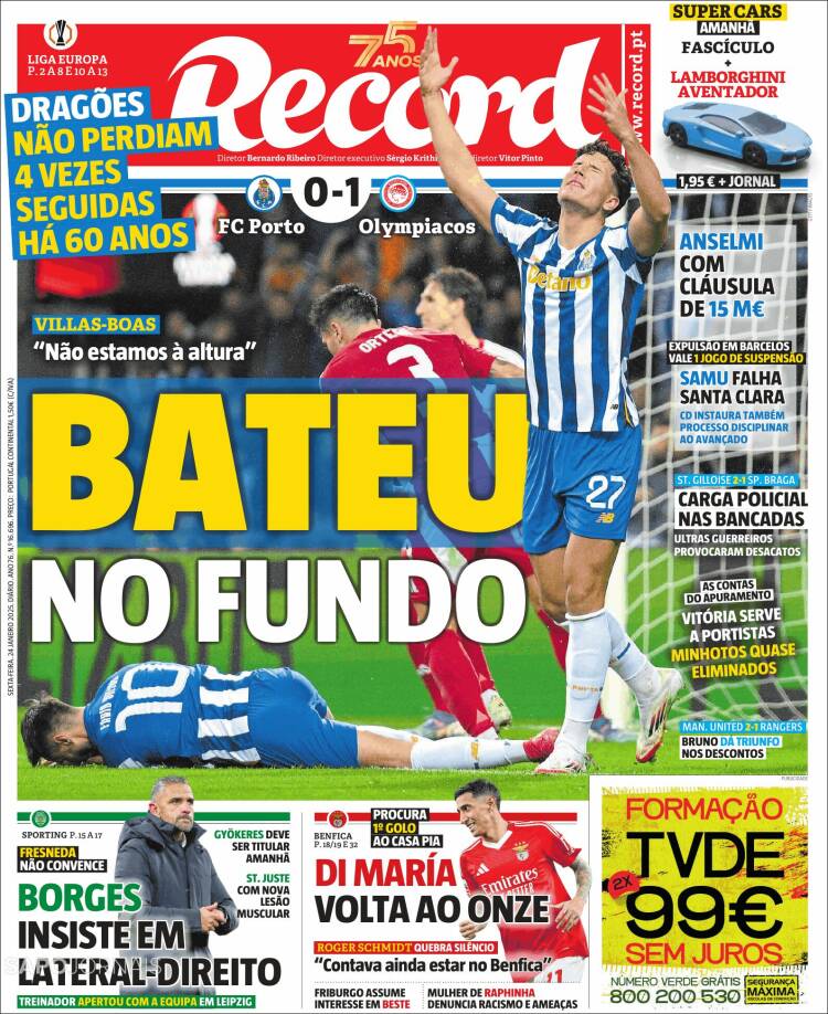 Portada de Record (Portugal)