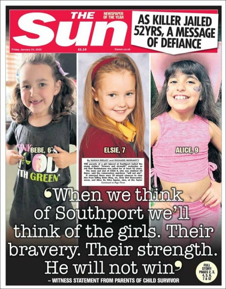 Portada de The Sun (Reino Unido)