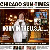 Portada de Chicago Sun-Times (USA)