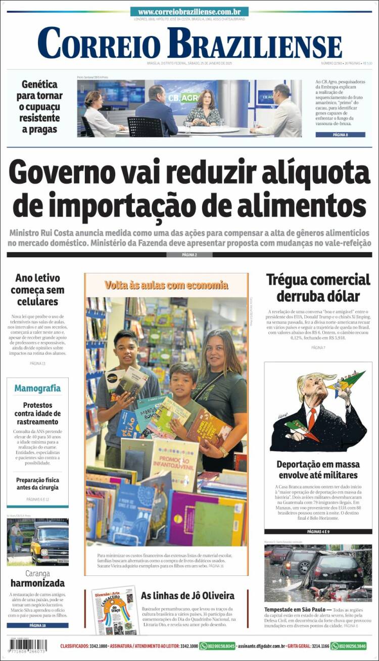 Portada de Correio Braziliense (Brasil)