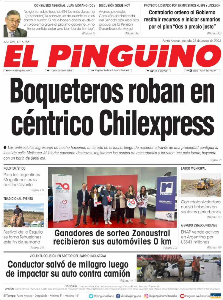 Portada de El Pingüino (Chile)