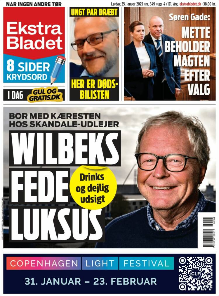 Portada de Ekstra Bladet (Dinamarca)