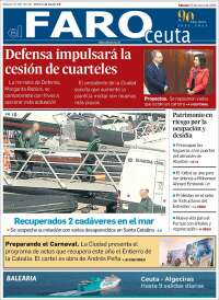 Portada de El Faro de Ceuta (España)