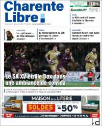 Portada de Charente Libre (Francia)