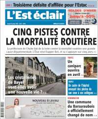 Portada de L'Est Eclair (Francia)