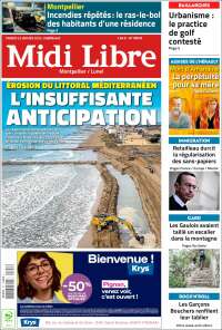 Portada de Midi Libre (Francia)