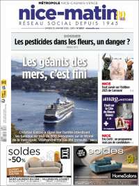 Portada de Nice-Matin (Francia)