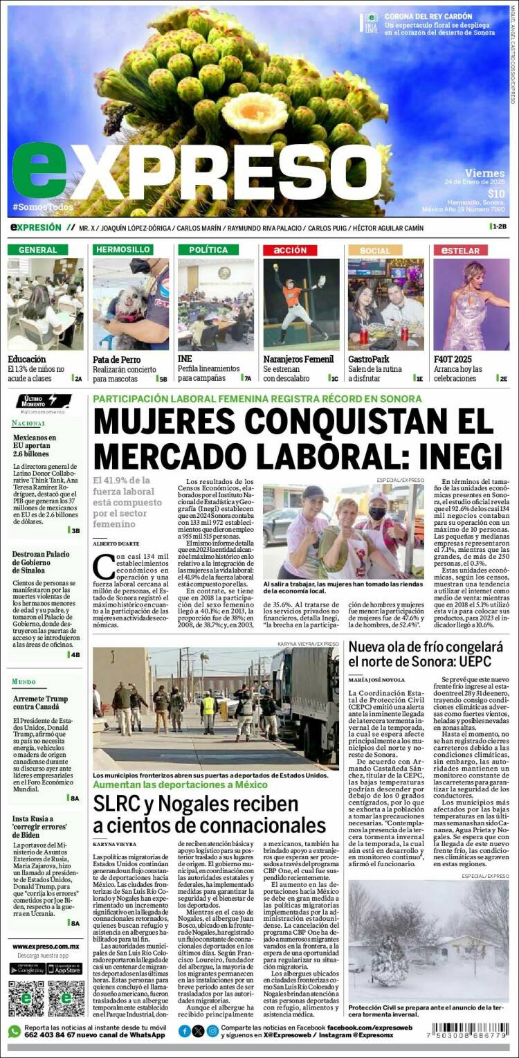 Portada de Expreso (México)